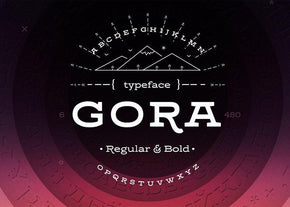Typeface Gora regular